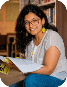UPSC aspirant reviewing notes